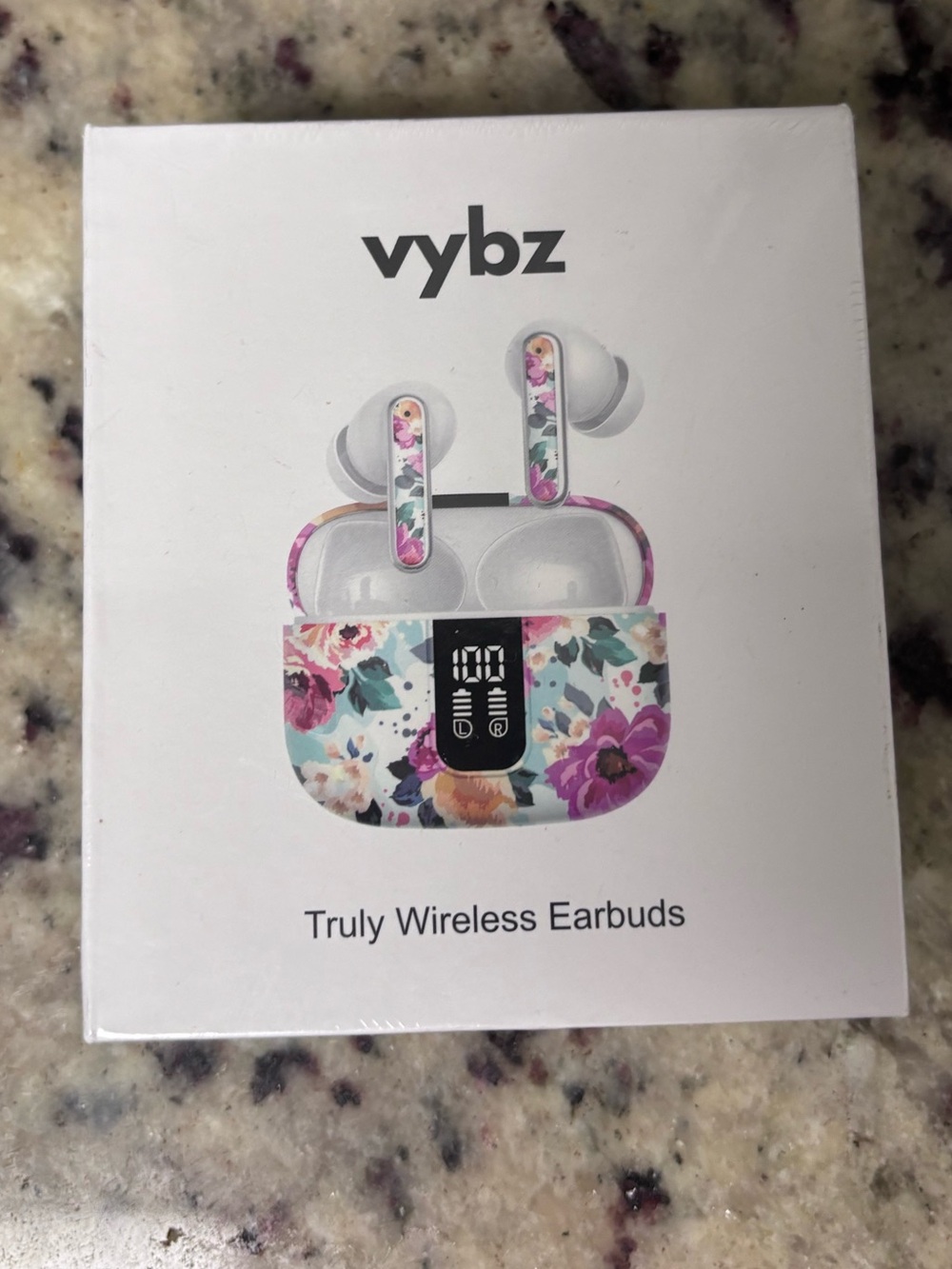 Floral White VYBZ Wireless Earbuds
